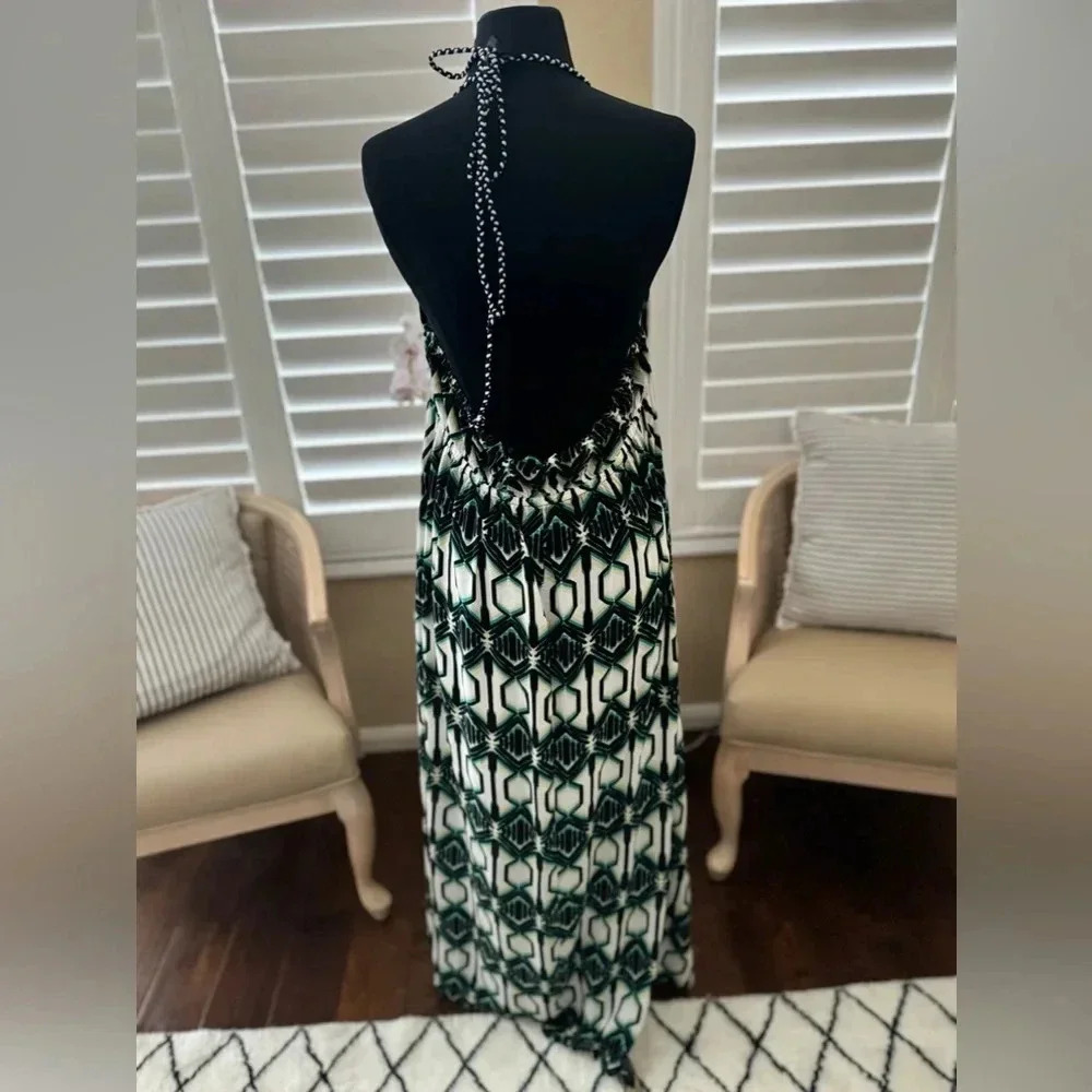 NWT | Coastal Blue | Halter Neck Tassel Trim Cover Up - Size 1X - Picture 5 of 9